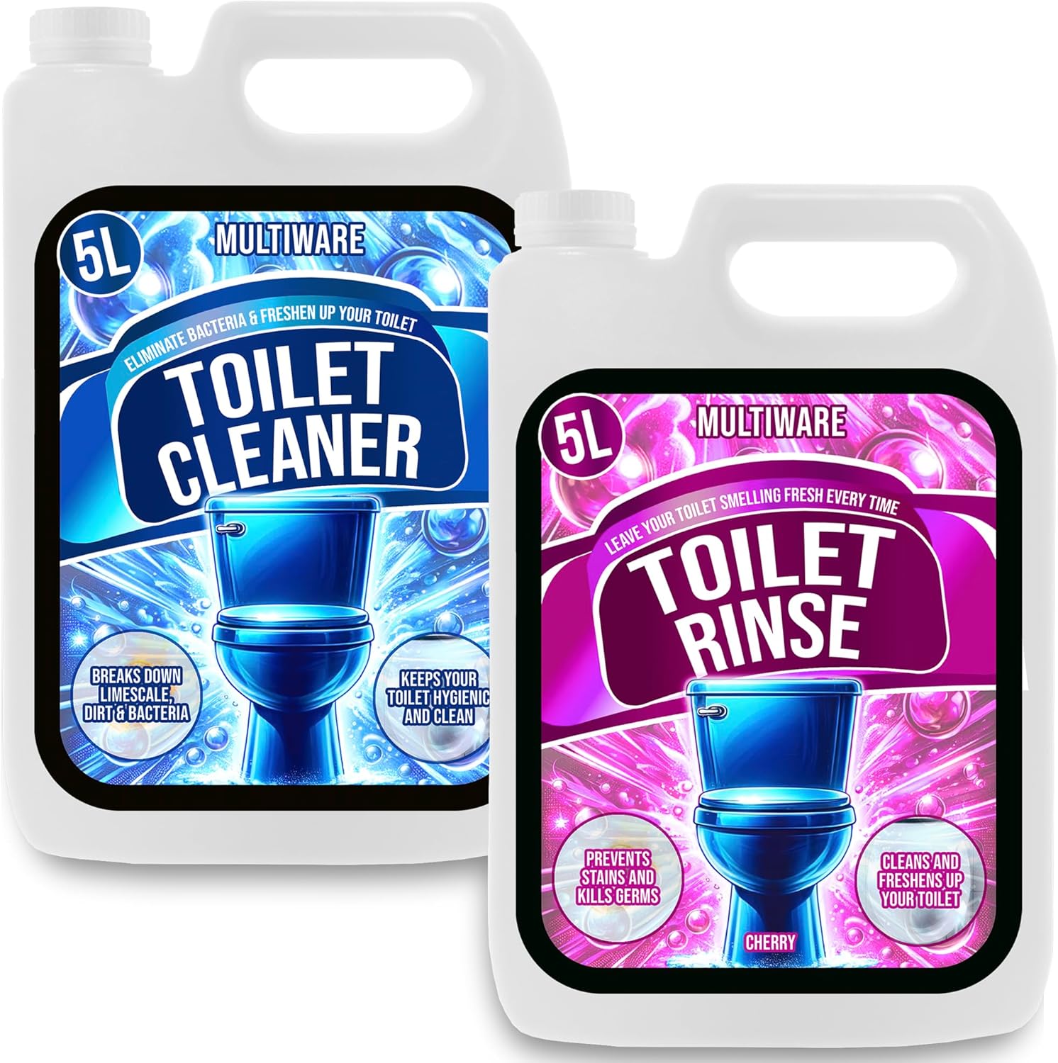 Ultimate Caravan Toilet Bundle Includes Toilet Cleaner & Toilet Rinse