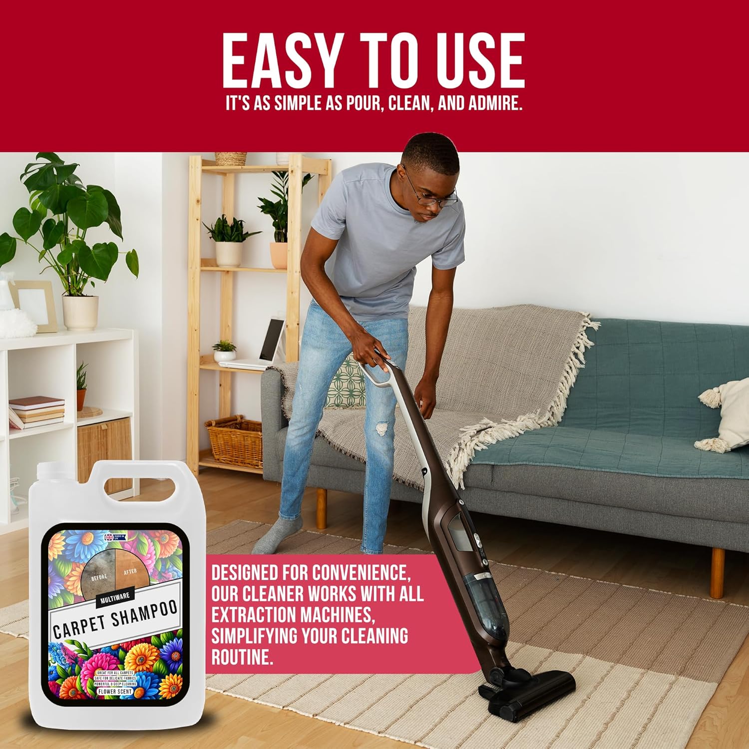 Ultimate Carpet Cleaner Shampoo - Flower Scent