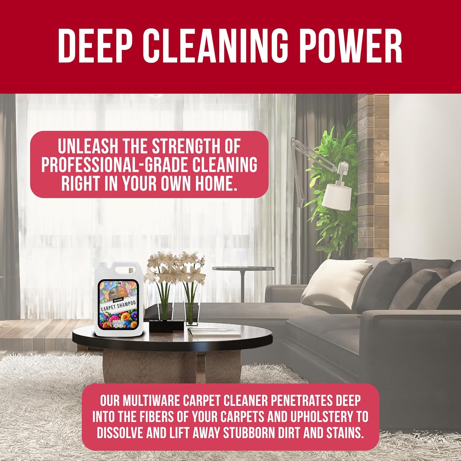 Ultimate Carpet Cleaner Shampoo - Flower Scent