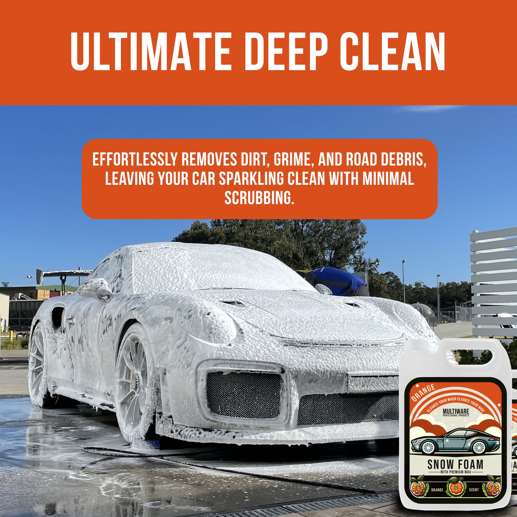 Ultimate Car Snow Foam Shampoo Bundle - Cherry & Orange Scent